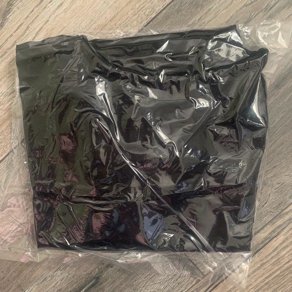 NWT COLLEEN LOPEZ CHIFFON FLUTTER SLEEVE CROPPED TOPPER BLACK XS - Picture 11 of 11